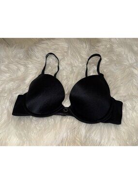 Maidenform 9729 Love The Lift Demi Push Up Bra Padded UW Womens 34B Black